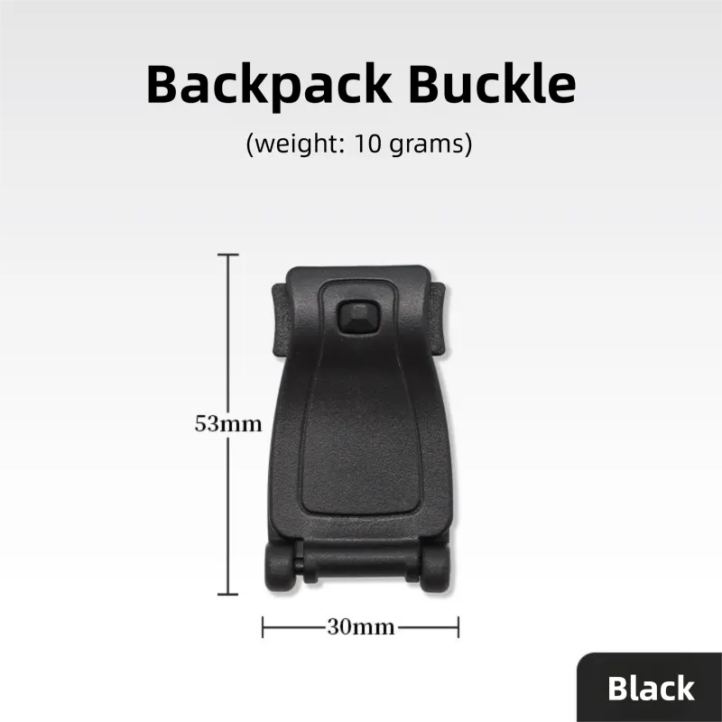 10 Pack Black MOLLE Clip Tactical Strap-Management Tool -  Ultralight Portable Backpack Buckle for Tactical Outdoor Gear Attachment - Image 2