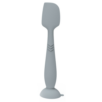 4-Pack Grey Large Silicone Ointment Applicator Spatulas(16.5 CM x 3.8 CM) - Cream Spreader with Suction Base, Hygienic & Precise