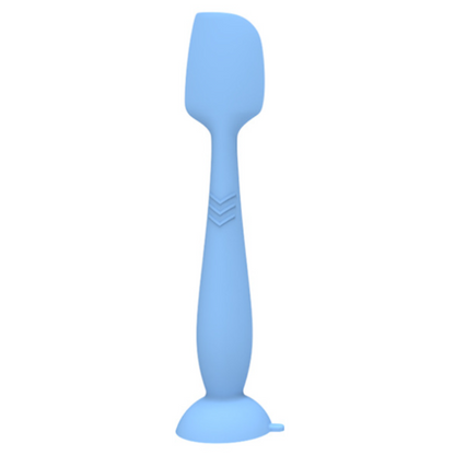 4-Pack Blue Large Silicone Ointment Applicator Spatulas(16.5 CM x 3.8 CM) - Cream Spreader with Suction Base, Hygienic & Precise