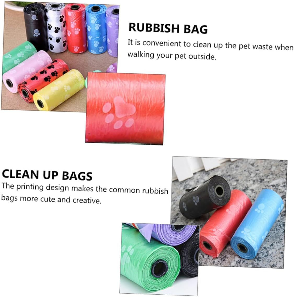 150-Count Biodegradable Dog Poop Bags with Bone Dispenser - Extra Thick Leak-Proof Pet Supplies - Image 3