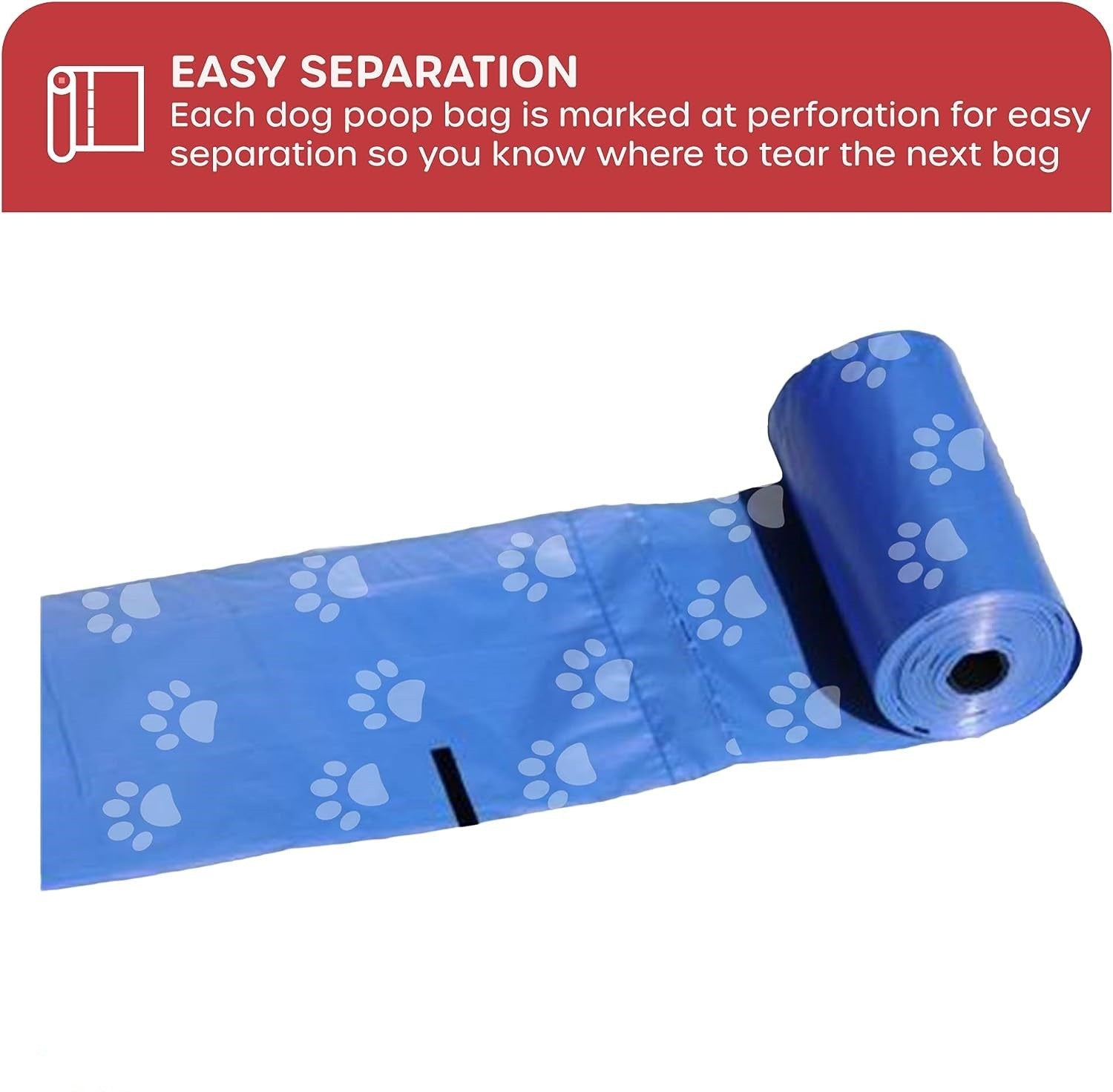 150-Count Biodegradable Dog Poop Bags with Bone Dispenser - Extra Thick Leak-Proof Pet Supplies - Image 4