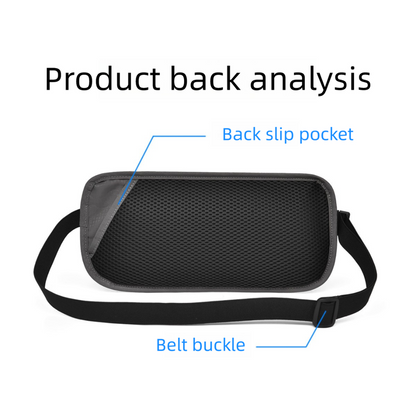 Orange RFID Blocking Slim Anti-Theft Fanny Pack for Outdoor Travel - Hidden Money Belt for Passport, Documents & Cash - Image 5