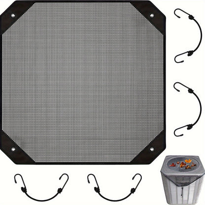 2-Pack Ventilated Resin Mesh Outdoor Air Conditioner Cover(71x71cm / 28x28inch) - Anti-Sun Heat Reduction AC Unit Net for Exterior Use - Image 4