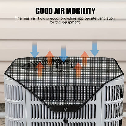 2-Pack Ventilated Resin Mesh Outdoor Air Conditioner Cover(81x81cm / 32x32inch) - Anti-Sun Heat Reduction AC Unit Net for Exterior Use - Image 2