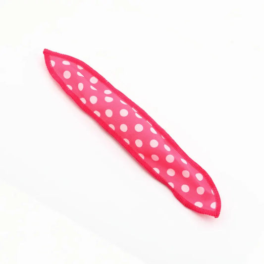 20-Pack Red Polka Dot Bow Sponge Hair Rollers Set -  Soft Sleep Pillow Lazy No-Heat Curler for Heatless Loose Curls Hair Style