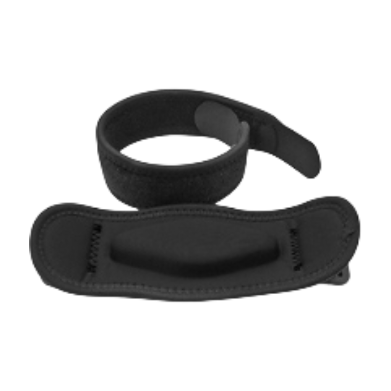 Two-Pair Black Adjustable Compression Elbow Brace with Thick Sponge Padding - Sports Support for Various Sports and Everyday Work