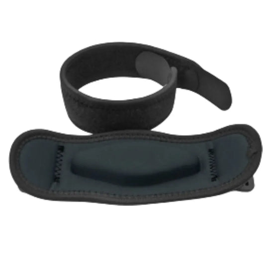 One-Pair Dark Grey Adjustable Compression Elbow Brace with Thick Sponge Padding - Sports Support for Various Sports and Everyday Work