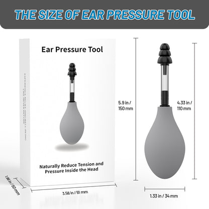 Black Portable Manual Ear Massager - Natural Relief and Decompression Tool, Inner Ear Pressure Stimulator Device - Image 5