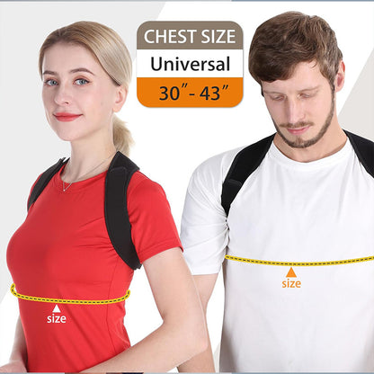 Universal Adjustable Posture Corrector Brace (Fits 30''-43'' Chest) - Back Support Strap for Men and Women - Image 3