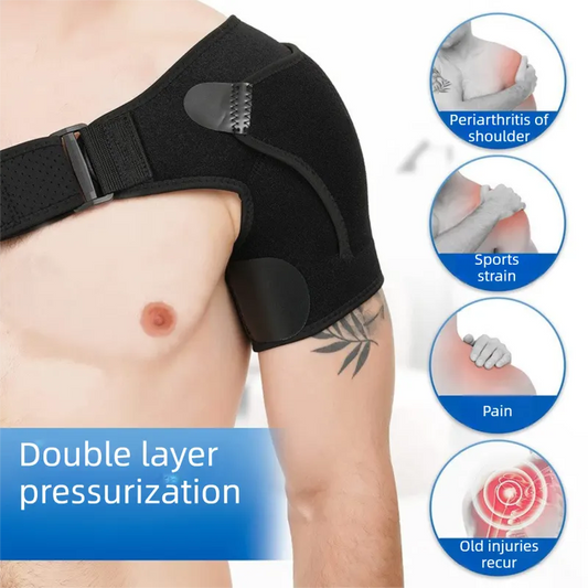 Adjustable Neoprene Sports Shoulder Brace - Compression Support for Dislocation, Strain Prevention, and Injury Recovery - Image 2