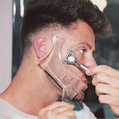 4-Pack Dual-Sided Beard Shaping Tool - Template Comb Set for Cheek, Neckline, and Jawline Grooming - Image 4