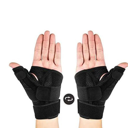 One Pair Adult Breathable Thumb Spica Splint Wrist Brace(Left & Right Hand) - Support and Stabilization for Sports Injuries, Training, and Recovery - Image 3