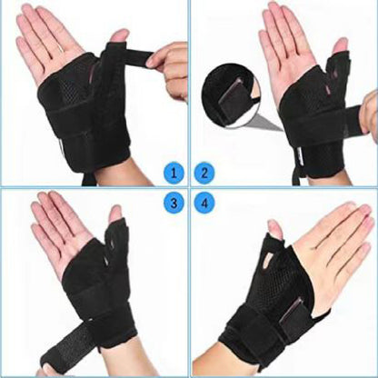 One Pair Adult Breathable Thumb Spica Splint Wrist Brace(Left & Right Hand) - Support and Stabilization for Sports Injuries, Training, and Recovery - Image 4