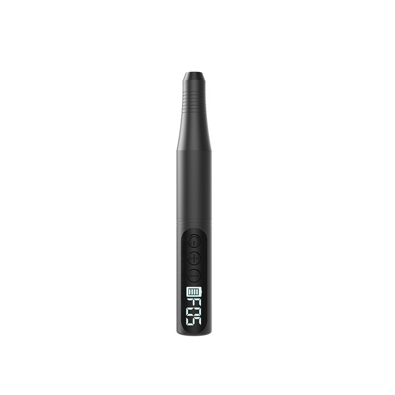 Black Portable Wireless Professional Electric Nail Drill Machine Includeing 6 Nail Drill Bits- High-Speed 20000 RPM, Adjustable 4-Speeds with LCD Display