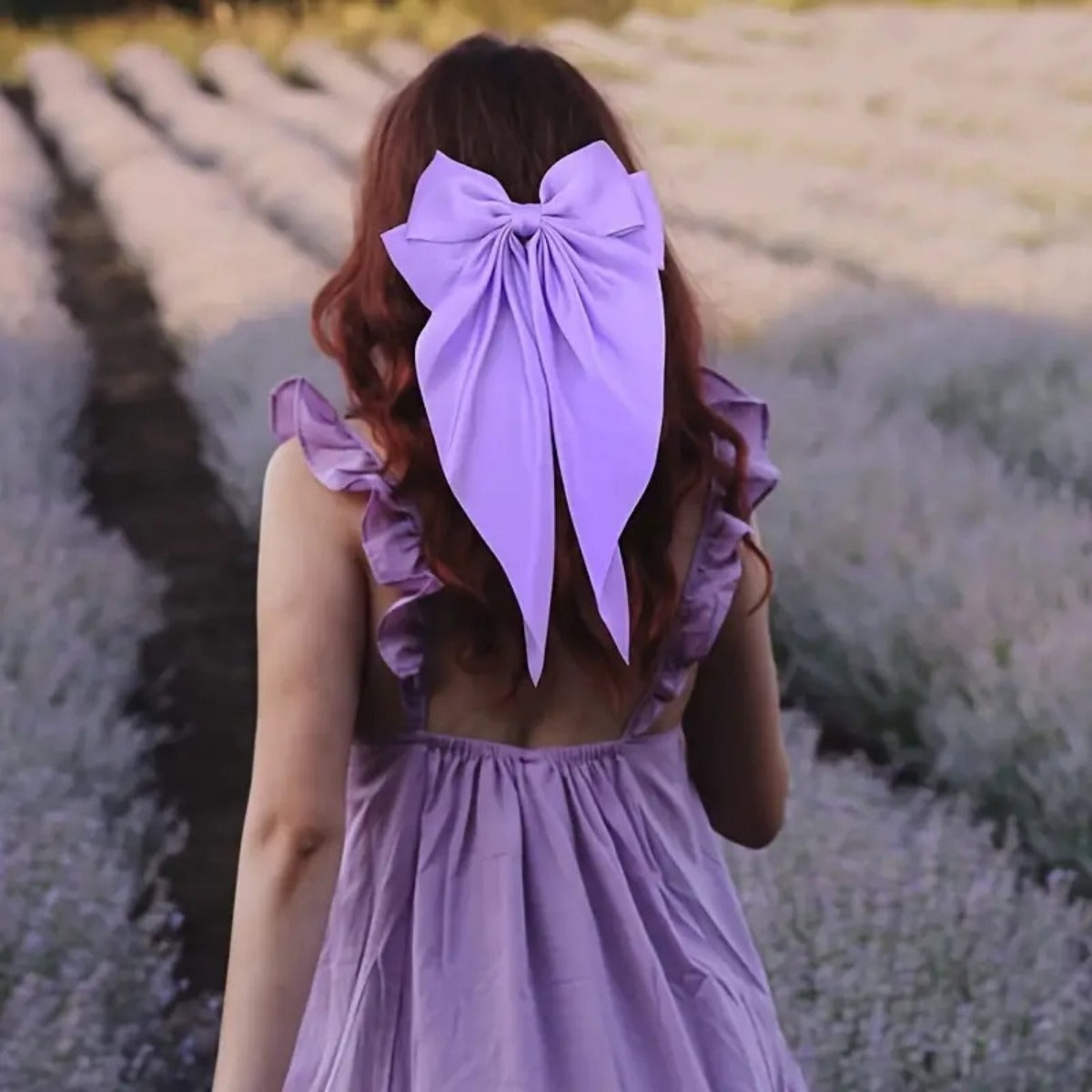 8-Color Set Luxury Satin Bow Hair Clips for Women - French Barrette Style, Sweet and Elegant Summer Hair Accessories - Image 5