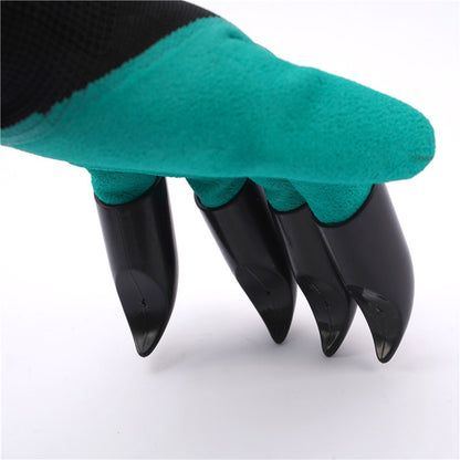 2-Pairs Green Waterproof and Puncture Resistant Gardening Gloves(L: 27CM) - Breathable Latex Foam Coated Work Gloves for Digging, Planting, and Yard Work - Image 4