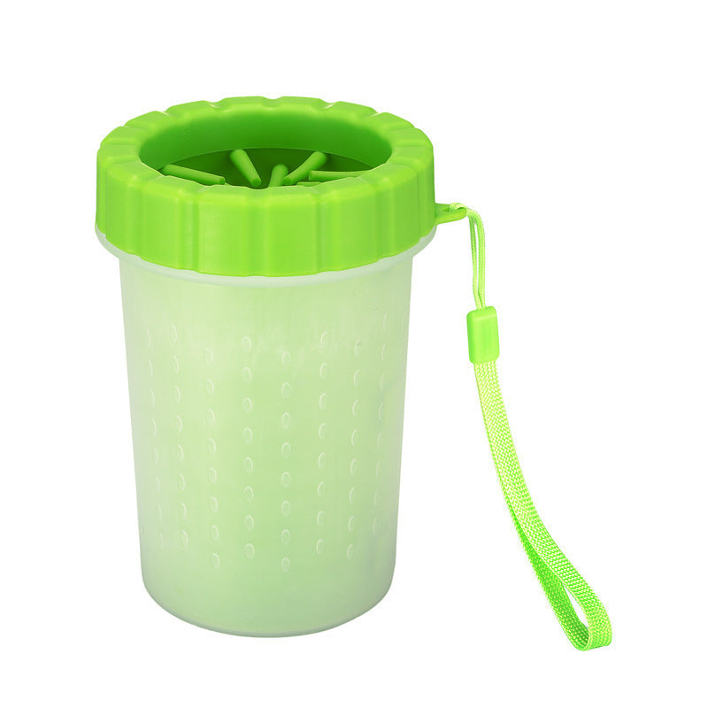 Blue Large Size Quick & Easy-Clean Dog Paw Cleaner Cup - PP+TPR Material, Gentle Pet Grooming Tool - Image 3