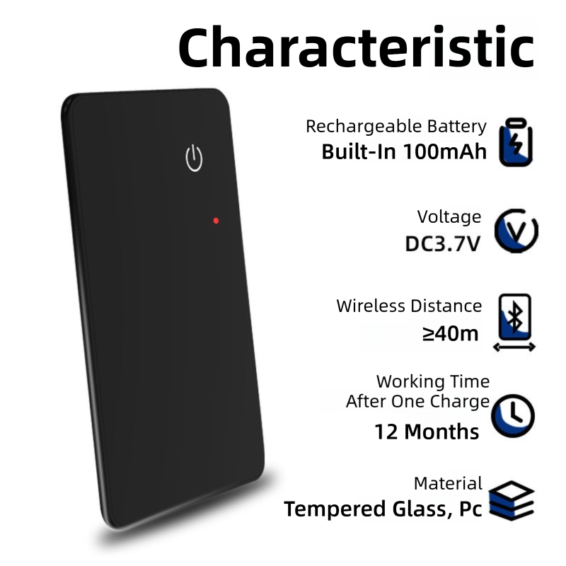 Ultra-Slim 2mm Glass Card Tracker for iOS - Global GPS Location Finding for Wallet, Keys, and Luggage - Image 7