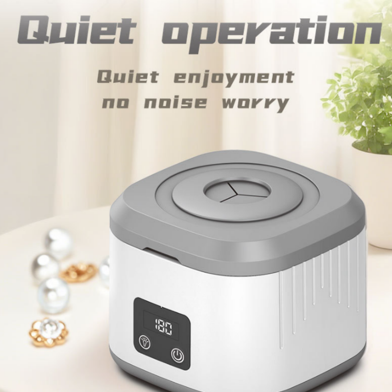 Muti-Functional Portable UV-C Ultrasonic Cleaner (49KHz) - 3 Time Modes for Deep cleaning and Sterilization, 340ml Stainless Steel Tank - Image 6