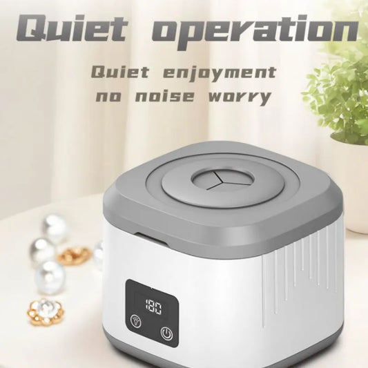 Muti-Functional Portable UV-C Ultrasonic Cleaner (49KHz) - 3 Time Modes for Deep cleaning and Sterilization, 340ml Stainless Steel Tank - Image 6