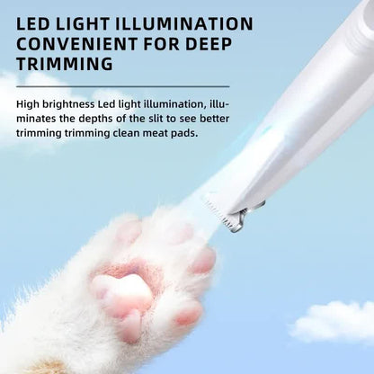 F6 Portable Pet Hair Detailed Trimmer(2 * 140mm Blades) - Cat & Dog Waterproof  Grooming Clipper with LED Light &  Display, Low-Noise Ceramic Blade - Image 2