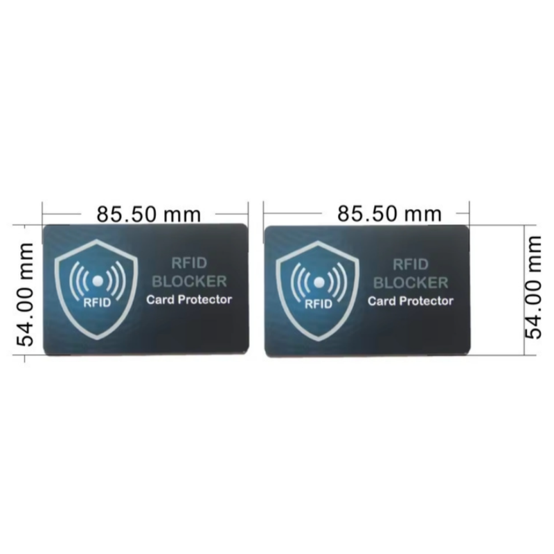 Dark Blue Style RFID & NFC Blocking Card Set (5 Pack) - Contactless NFC ID / Credit Card Protection, Anti-Skimming Shield for Wallet - Image 6