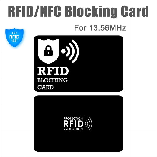 Black White Style RFID & NFC Blocking Card Set (5 Pack) - Contactless NFC ID / Credit Card Protection, Anti-Skimming Shield for Wallet - Image 2