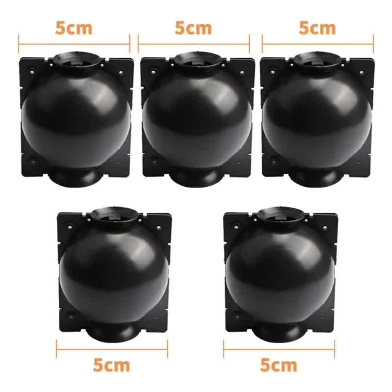 5-Pack Black Reusable Plant Air Layering Propagation Pod (Diameter: 5cm) - Anti-Waterlogging Grafting Root Ball Rooting Device for Flower & Fruit Trees - Image 5
