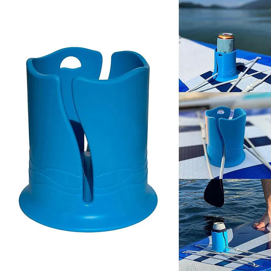 2-Pack Green Outdoor Surfboard Water Bottle Holder - Portable PP & Silicone Drink Stabilizer for Water Sports - Image 2