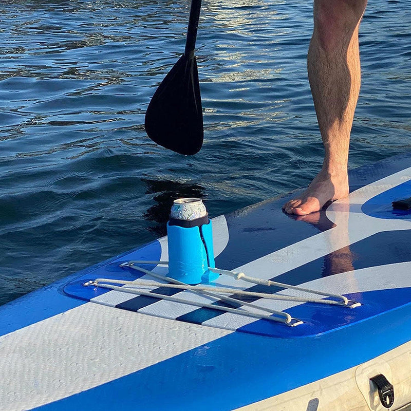 2-Pack Green Outdoor Surfboard Water Bottle Holder - Portable PP & Silicone Drink Stabilizer for Water Sports - Image 3