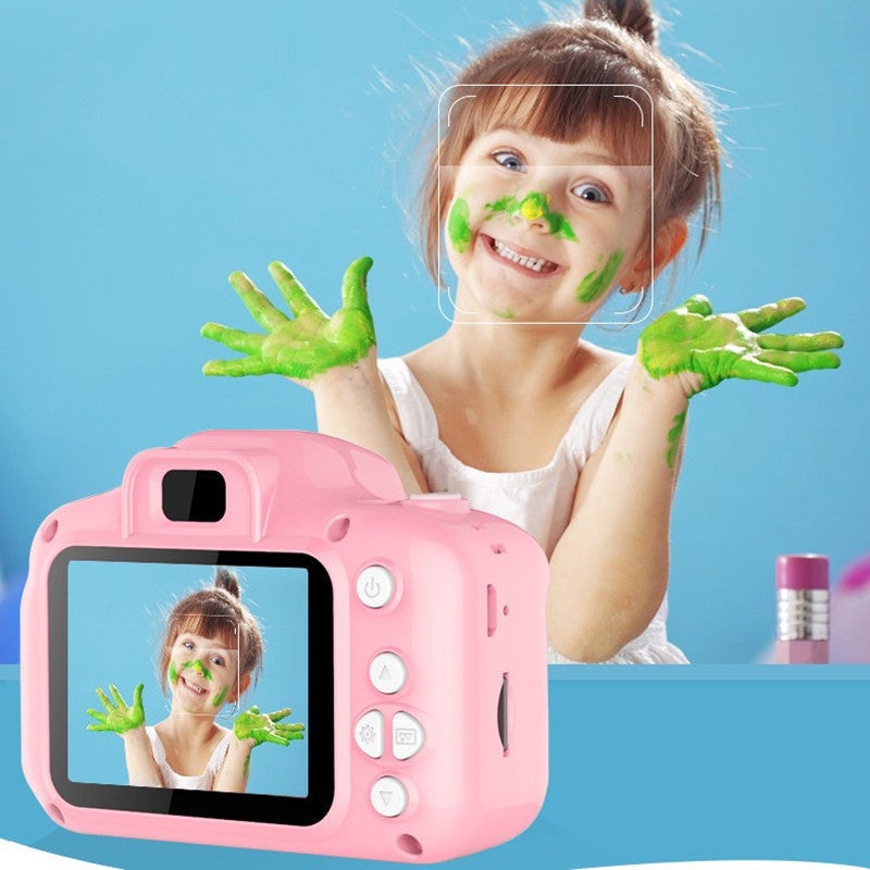X2 Pink HD Dual Lens Kids Carrot Bunny Digital Camera - Multi-Functions With 20MP Interpolation, Photo & Multiple Filters, 1080P Video and Game - Image 2