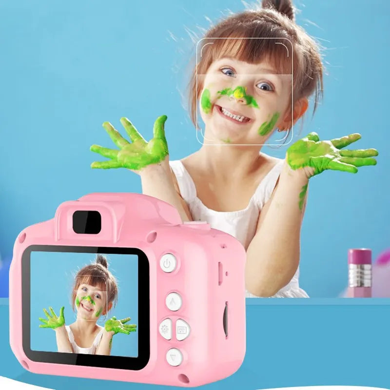 X2 Blue HD Dual Lens Kids Carrot Bunny Digital Camera - Multi-Functions With 20MP Interpolation, Photo & Multiple Filters, 1080P Video and Game - Image 2