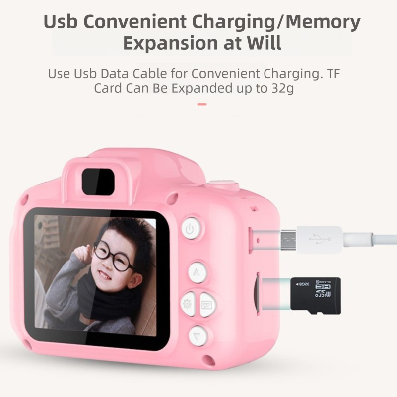 X2 Blue HD Dual Lens Kids Carrot Bunny Digital Camera - Multi-Functions With 20MP Interpolation, Photo & Multiple Filters, 1080P Video and Game - Image 5