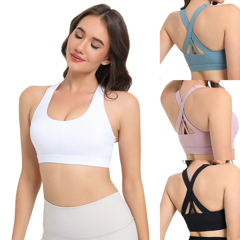 2-Pack Pink High-Support Shockproof Sports Bra(XXL Size) - Women's Backless Yoga Running Vest with Naked-Feel Comfort (Padded & Wire-Free) - Image 3