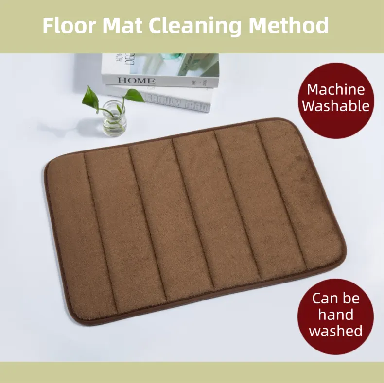 Dark Brown Ultra-Absorbent Non-Slip Thickened Bath Mat(1.8x45x70CM) - Luxurious Durable Soft Floor Rug with Rubber Backing, Hand & Machine Washable Doormat for Bathroom & Entry - Image 5