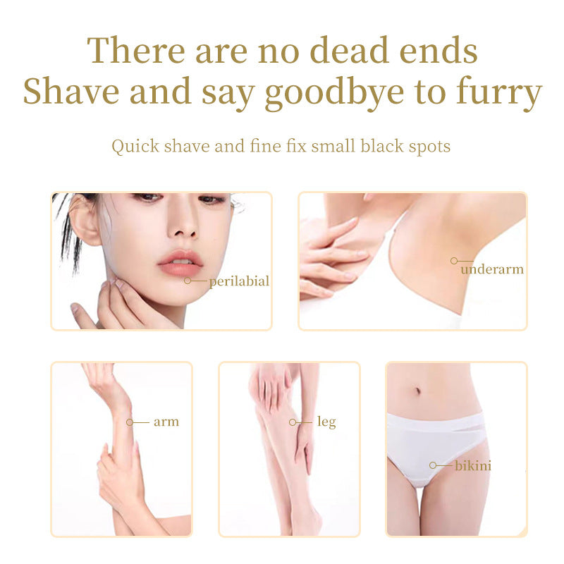 Pink Painless Electric Shaver for Women - USB Rechargeable Bikini Trimmer & Body Hair Remover, Wet & Dry Use - Image 2