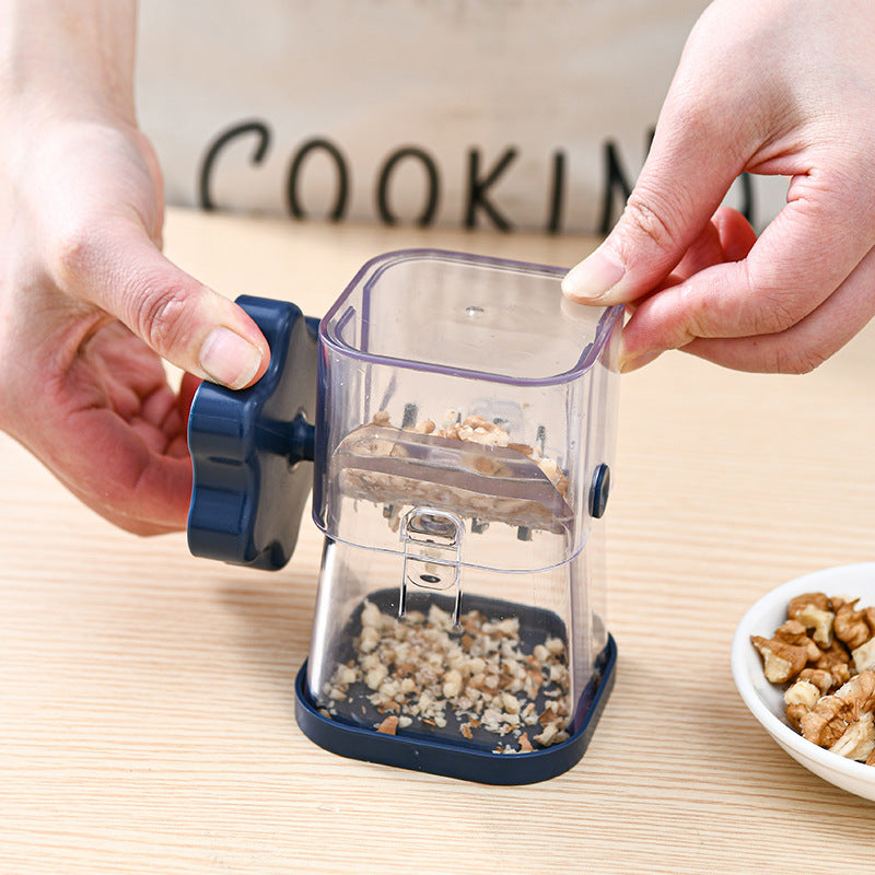 Yellow Manual Nut & Chocolate Grinder - Effortless Peanut Walnut Chopper - Easy Clean Kitchen Tool - Image 2