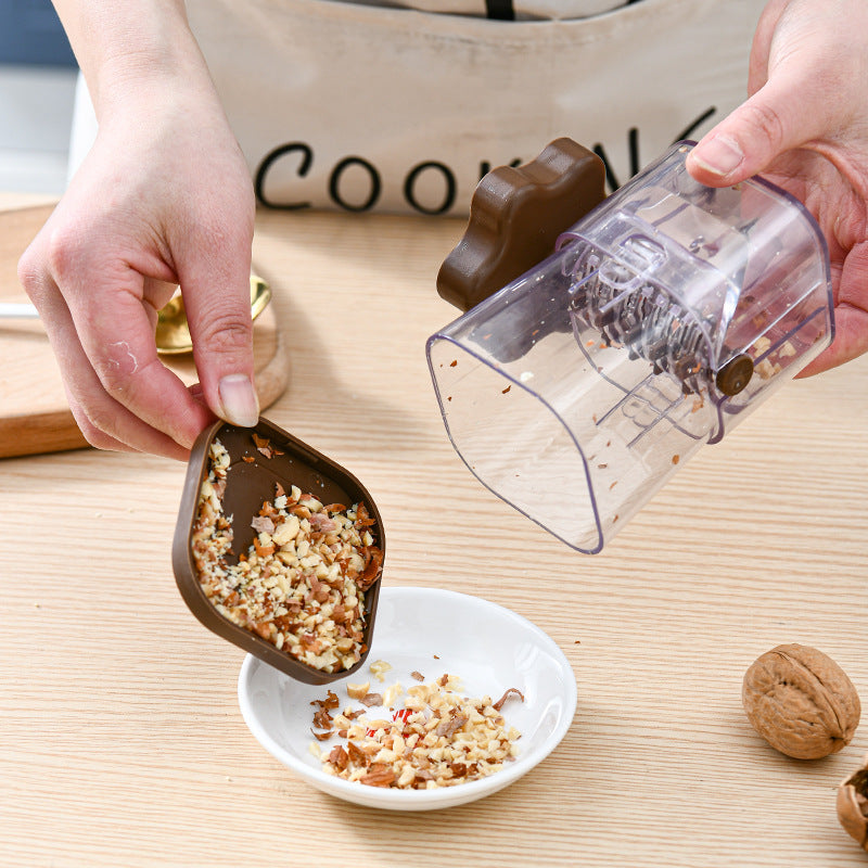 Navy blue Manual Nut & Chocolate Grinder - Effortless Peanut Walnut Chopper - Easy Clean Kitchen Tool - Image 3