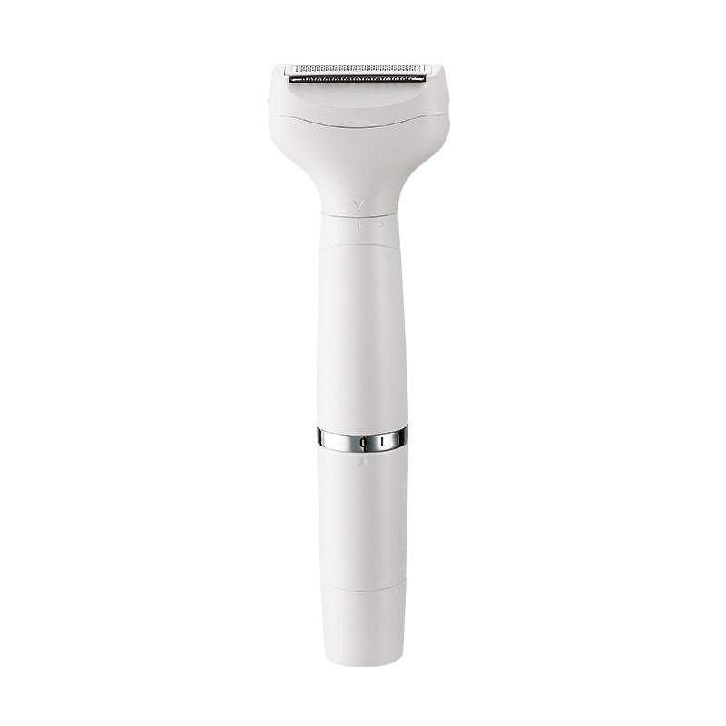 White 7-in-1 Multifunctional Electric Shaver for Women - USB Rechargeable Painless Hair Removal Epilator with Washable Heads for Face, Body & Eyebrows
