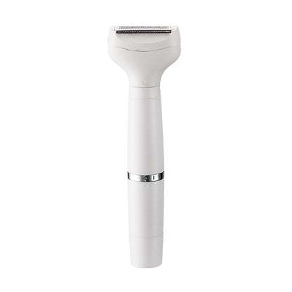 White 7-in-1 Multifunctional Electric Shaver for Women - USB Rechargeable Painless Hair Removal Epilator with Washable Heads for Face, Body & Eyebrows