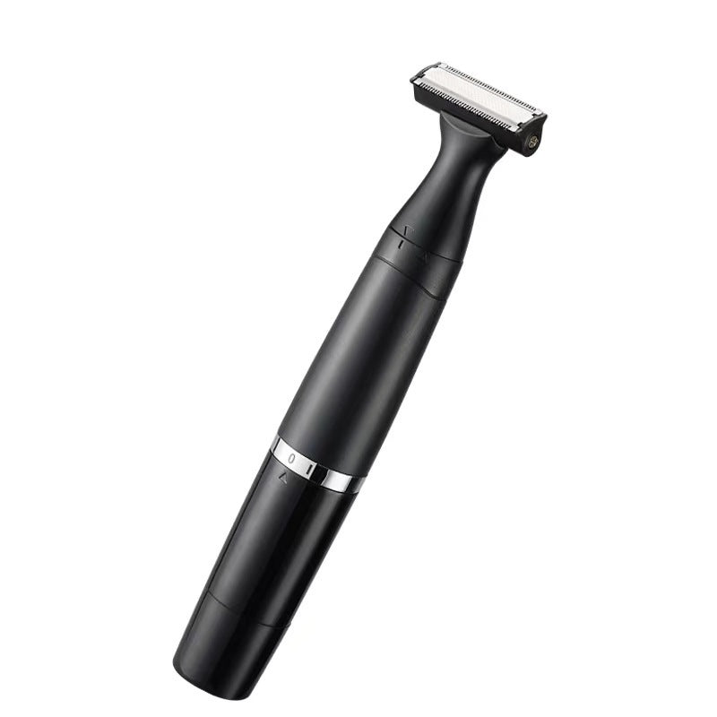 Black 7-in-1 Multifunctional Electric Shaver for Women - USB Rechargeable Painless Hair Removal Epilator with Washable Heads for Face, Body & Eyebrows