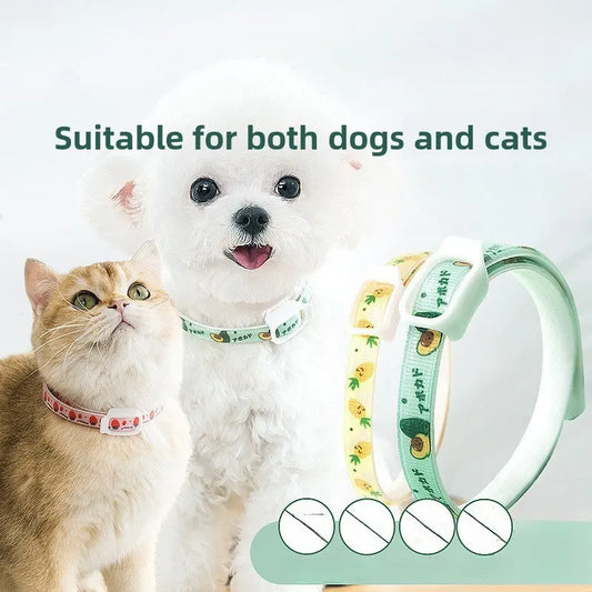 2-Pcs Green Pet Insect Repellent Collar with Plant-Based Essential Oils – Adjustable, Water-Washable & Safe for Dogs and Cats(36cm) - Image 2
