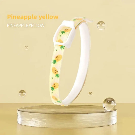 2-Pcs Yellow Pet Insect Repellent Collar with Plant-Based Essential Oils – Adjustable, Water-Washable & Safe for Dogs and Cats(52cm)