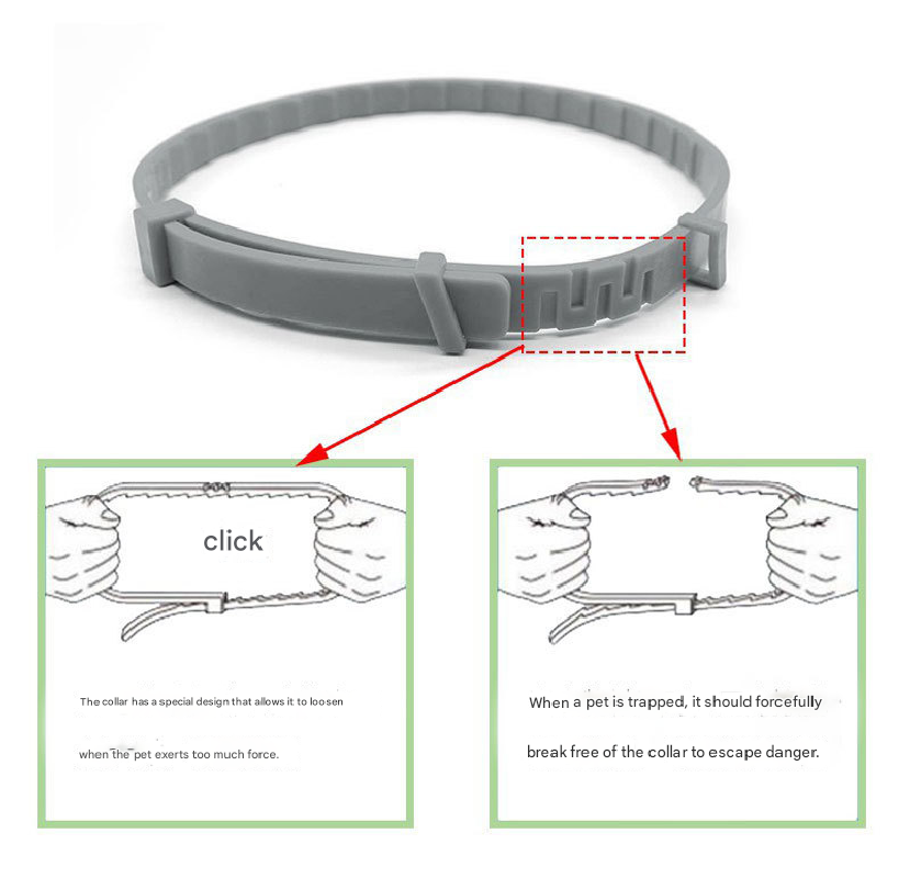 3-Pcs Green 8-Month Flea and Tick Repellent Collar for Dogs and Cats – Waterproof, Adjustable & Safe with Natural Herbal Oils(62cm) - Image 4