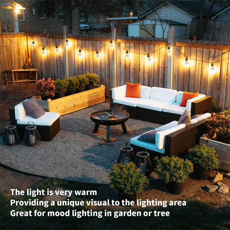Warm white Solar Powered Crystal Bubble String Lights - Waterproof Outdoor Decorative Lights - Image 4
