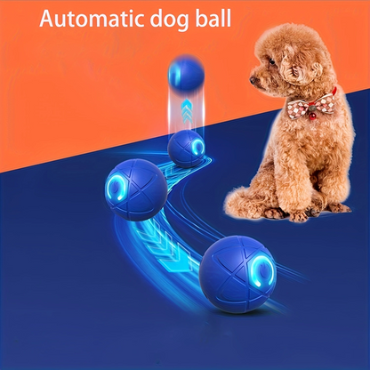 2-PCS Orange Intelligent Gravity Jump Ball - Dynamic Bite-Resistant Pet Toy for Cats & Small to Medium Breeds - USB-C Rechargeable - Image 4