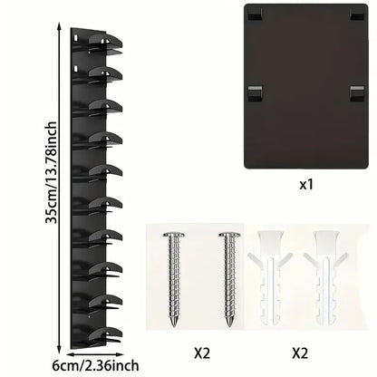 Black Hat Organizer for Baseball Caps - Multi-Layer Wall Mounted Cap Rack for Space-Saving Storage - Image 5
