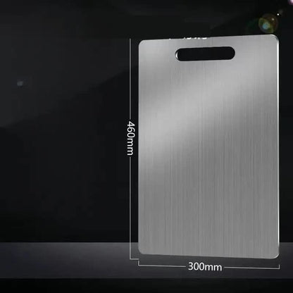 Dual-Sided Stainless Steel Chopping Board - Hygienic & Durable Kitchen Cutting Board for Meat, Veggies & More(30*46cm)