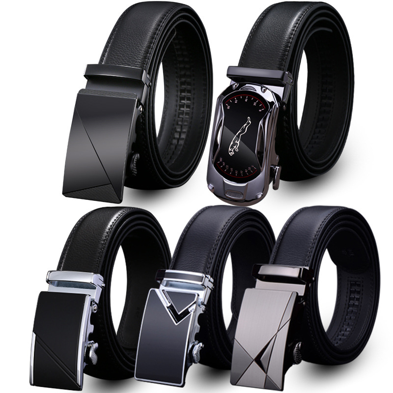 Valentine's Day Gift - Premium Men's Genuine Leather Automatic Buckle Belt - Business & Casual(Style 6) - Image 4