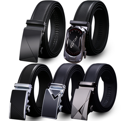 Valentine's Day Gift - Premium Men's Genuine Leather Automatic Buckle Belt - Business & Casual(Style 6) - Image 4